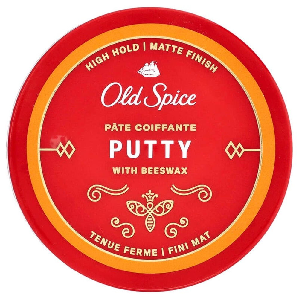 3 Old Spice Stay-In-Place Hair Styling Putty for Men, High Hold Low Shine new